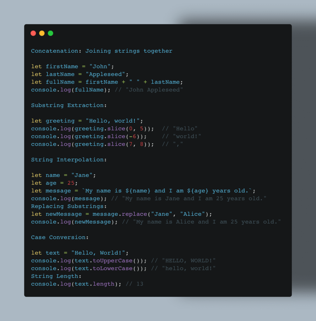 JavaScript Data Types Examples for Beginners